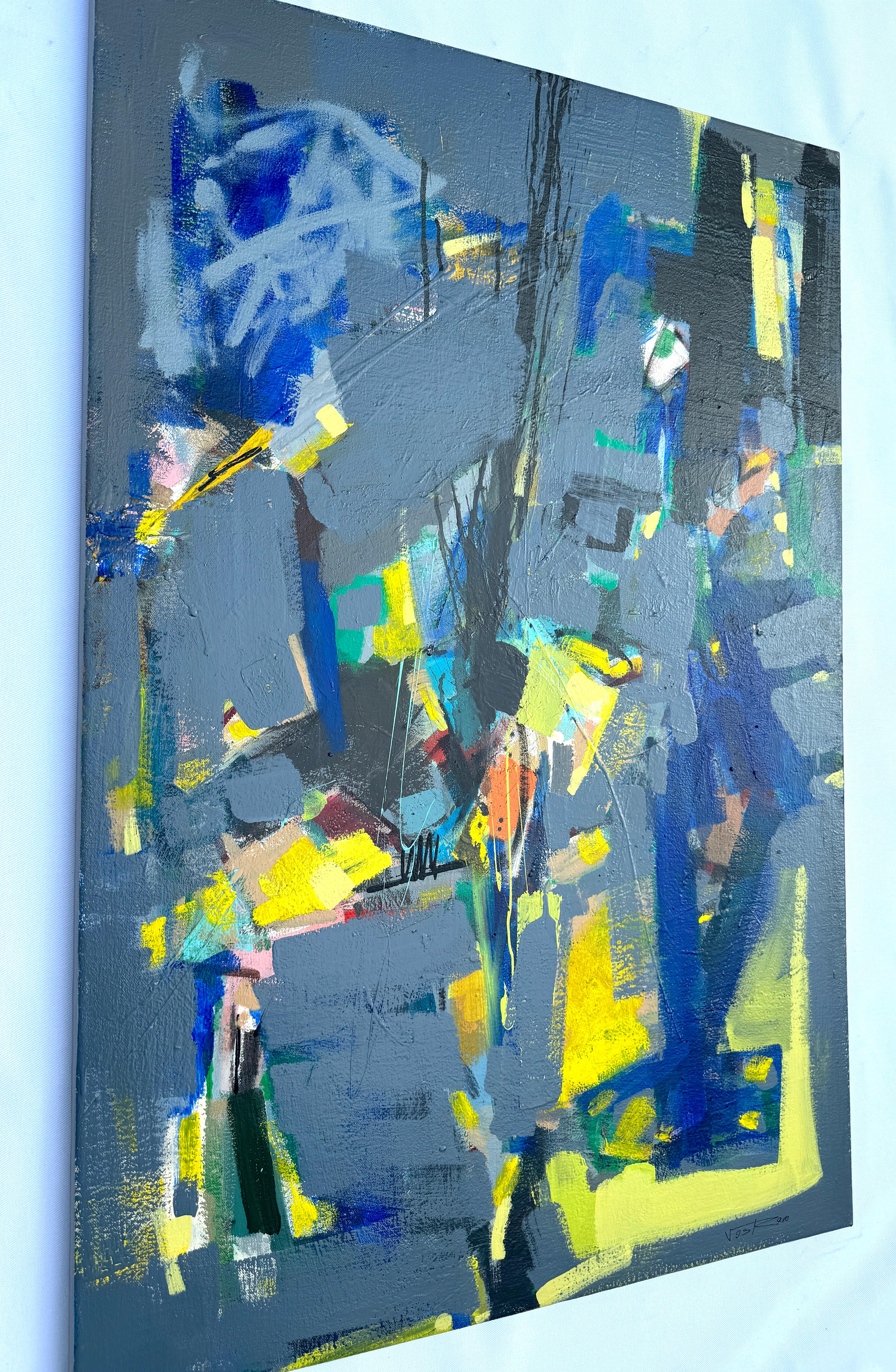 Exployer, Abstract Art Original Painting, Ready to Hang For Sale 1
