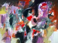 Feel The Rise, Abstract Art Contemporary Original Painting, Ready to Hang