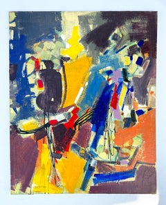 Fiesta Days 2, Abstract Art Contemporary Original Painting, Ready to Hang