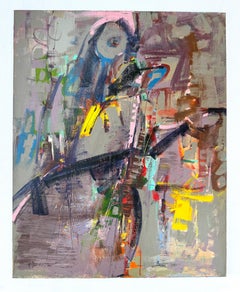 Fiesta Days 3, Abstract Art Contemporary Original Painting, Ready to Hang