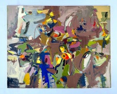 First Flame, Abstract Art Contemporary Original Painting, Ready to Hang