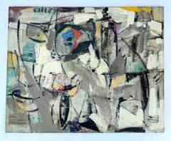 First Gate, Abstract Art Modern Original Painting, Ready to Hang