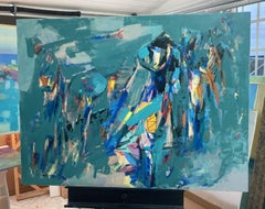 First Instance, Abstract Art Original Acrylic Painting, Ready to Hang
