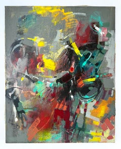 First Rain, Abstract Art, Contemporary Original Painting, Ready to Hang