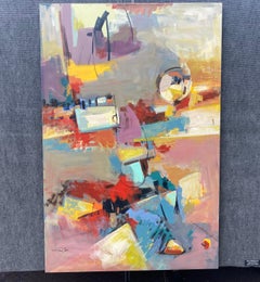 Flow Modern, Abstract Art Original Acrylic Painting, Ready to Hang, Large Size