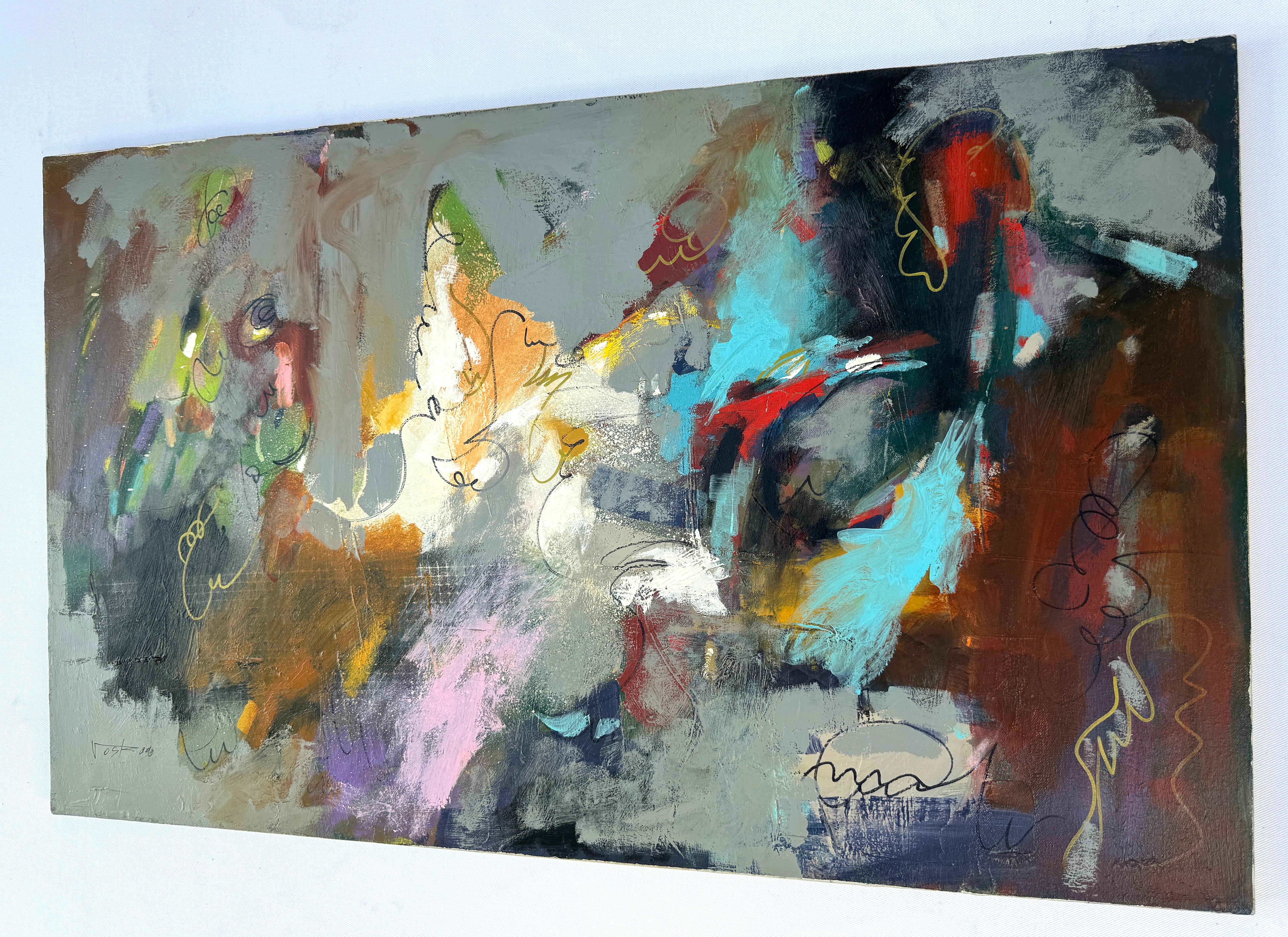 Fragment 2, Abstract Original Painting, Ready to Hang For Sale 1