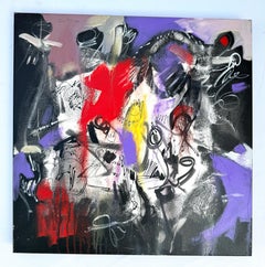 Free Falling, Abstract Art, Original Painting, Ready to Hang