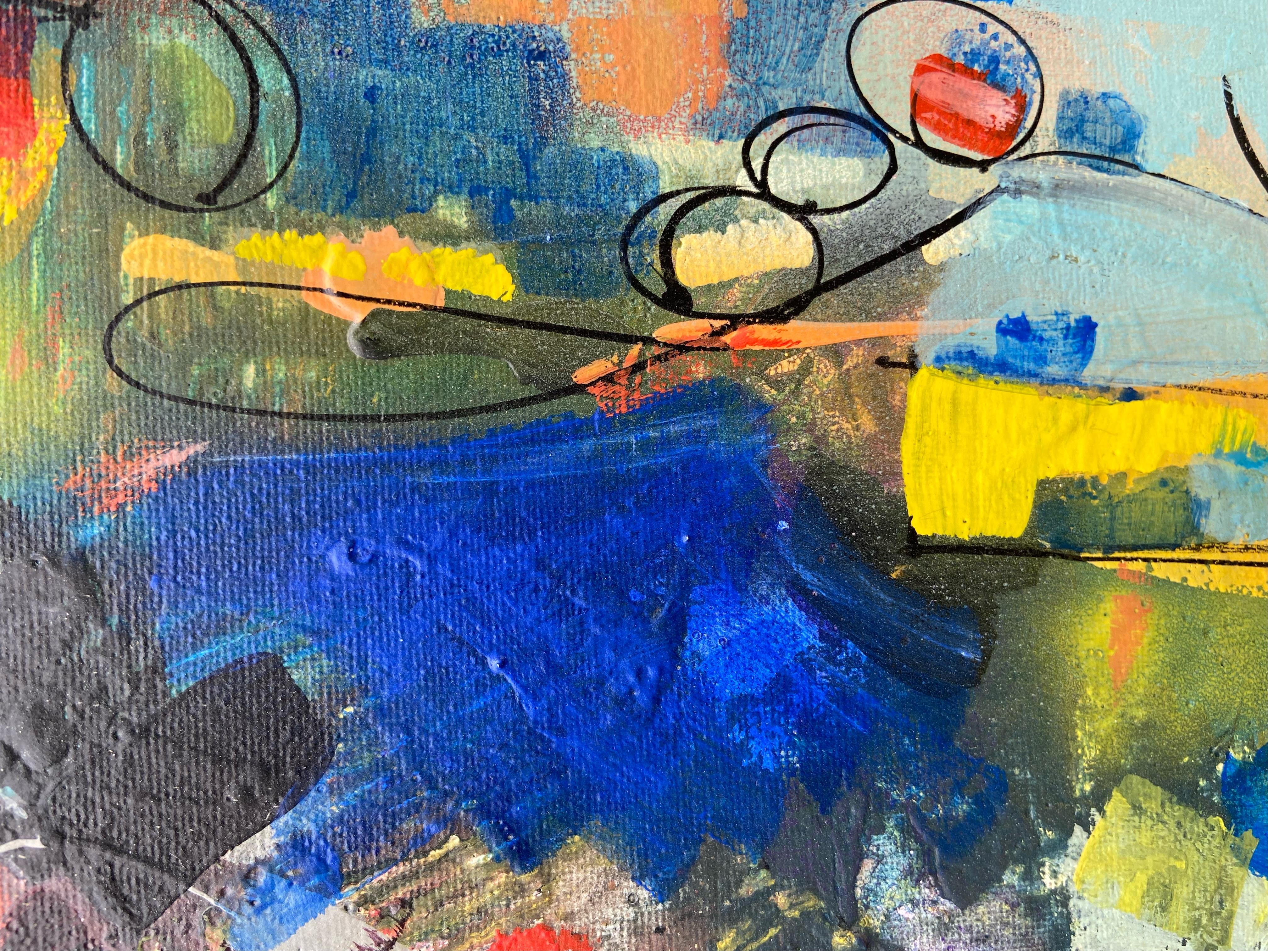 Giardino VIII, Pittura astratta - Abstract Painting Marrone di Voskan Galstian