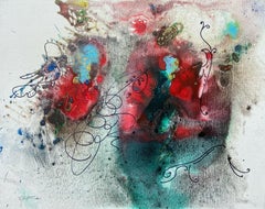 Jardin X, peinture abstraite