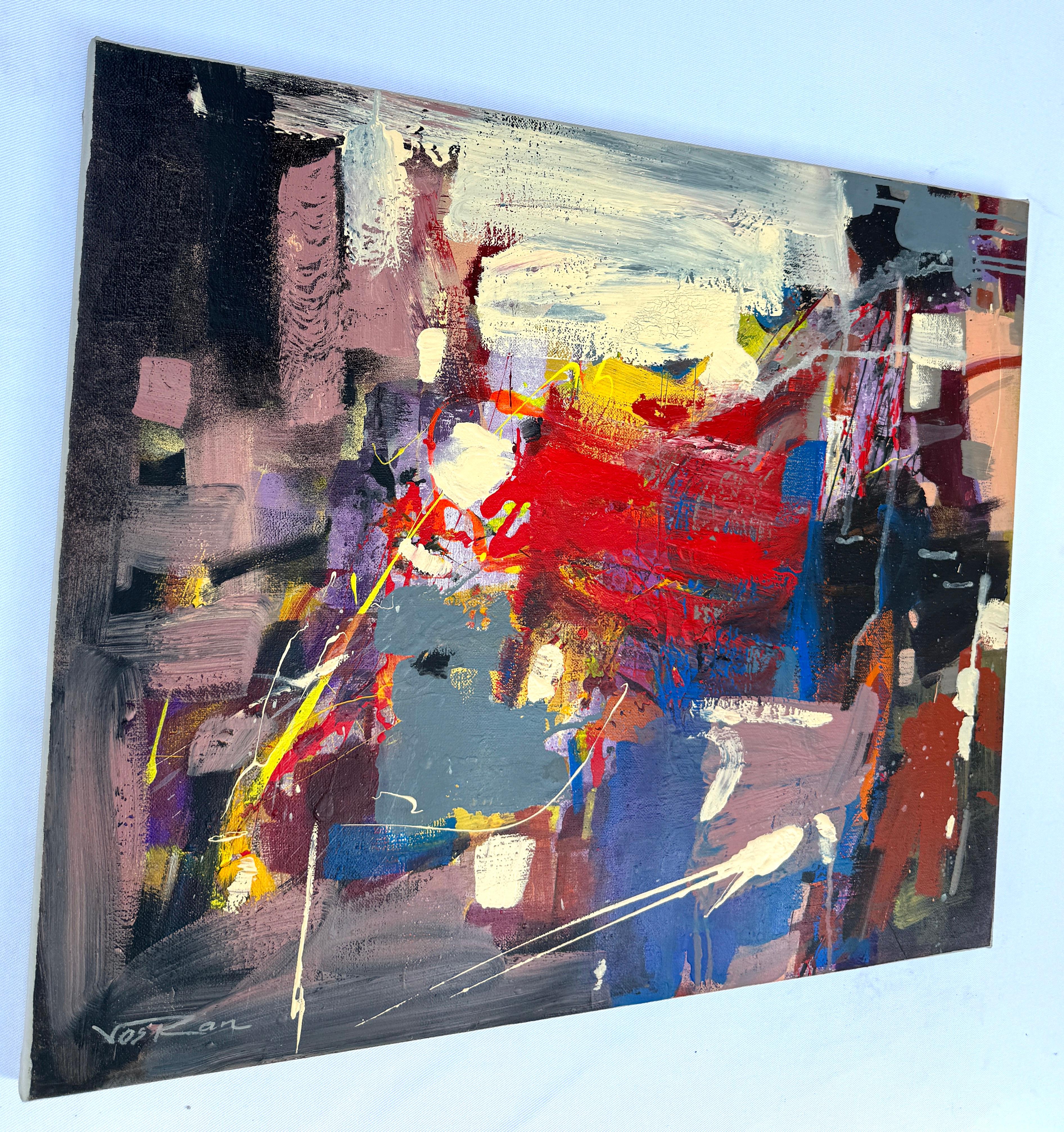 Armonia 3, Quadro originale astratto di arte contemporanea, pronto da appendere - Painting Impressionismo di Voskan Galstian