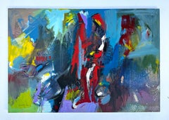 Hidden Wind, Abstract  Art, Original Painting, Ready to Hang