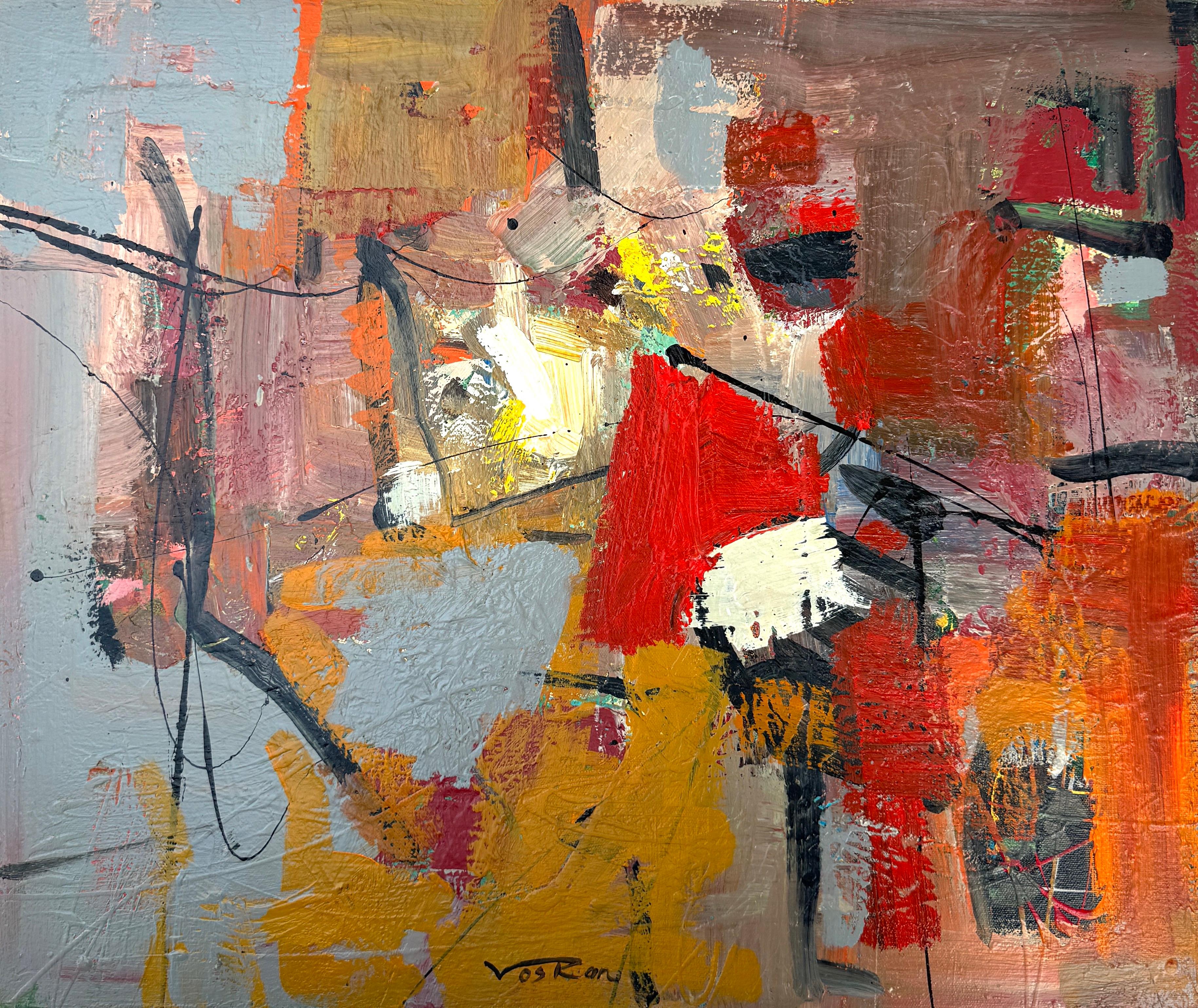 Abstract Painting di Voskan Galstian - Buffalo, Arte astratta, Pittura originale, Pronta da appendere