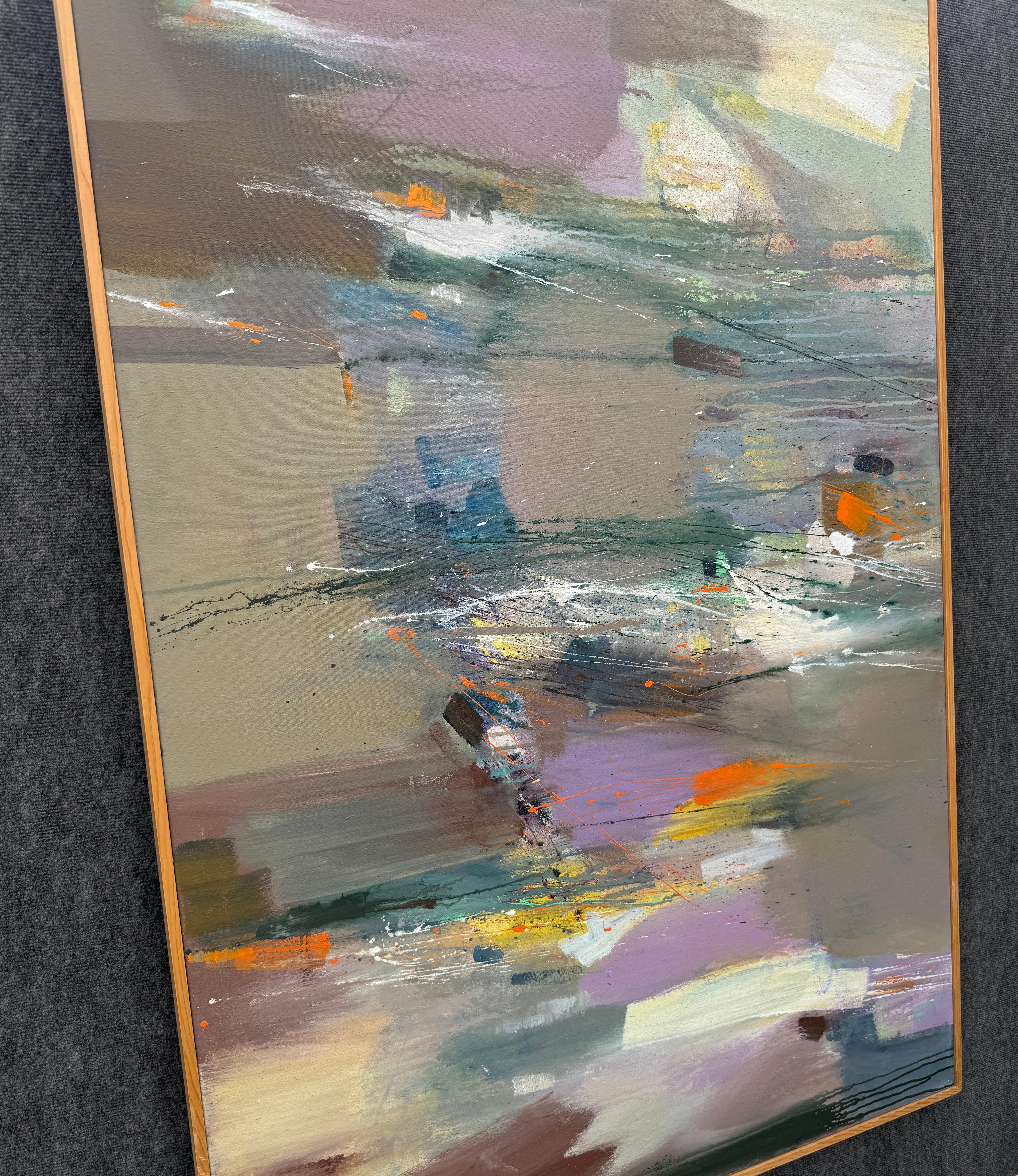 Kiss Of Light, Abstract Large Original Painting on Canvas, Ready to Hang For Sale 1