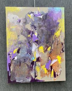 Lavender in Abstract, Original Acrylic Painting, Modern art, Ready to Hang