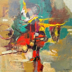 Memories from the Sea, Abstract Original Painting on Canvas, Ready to Hang