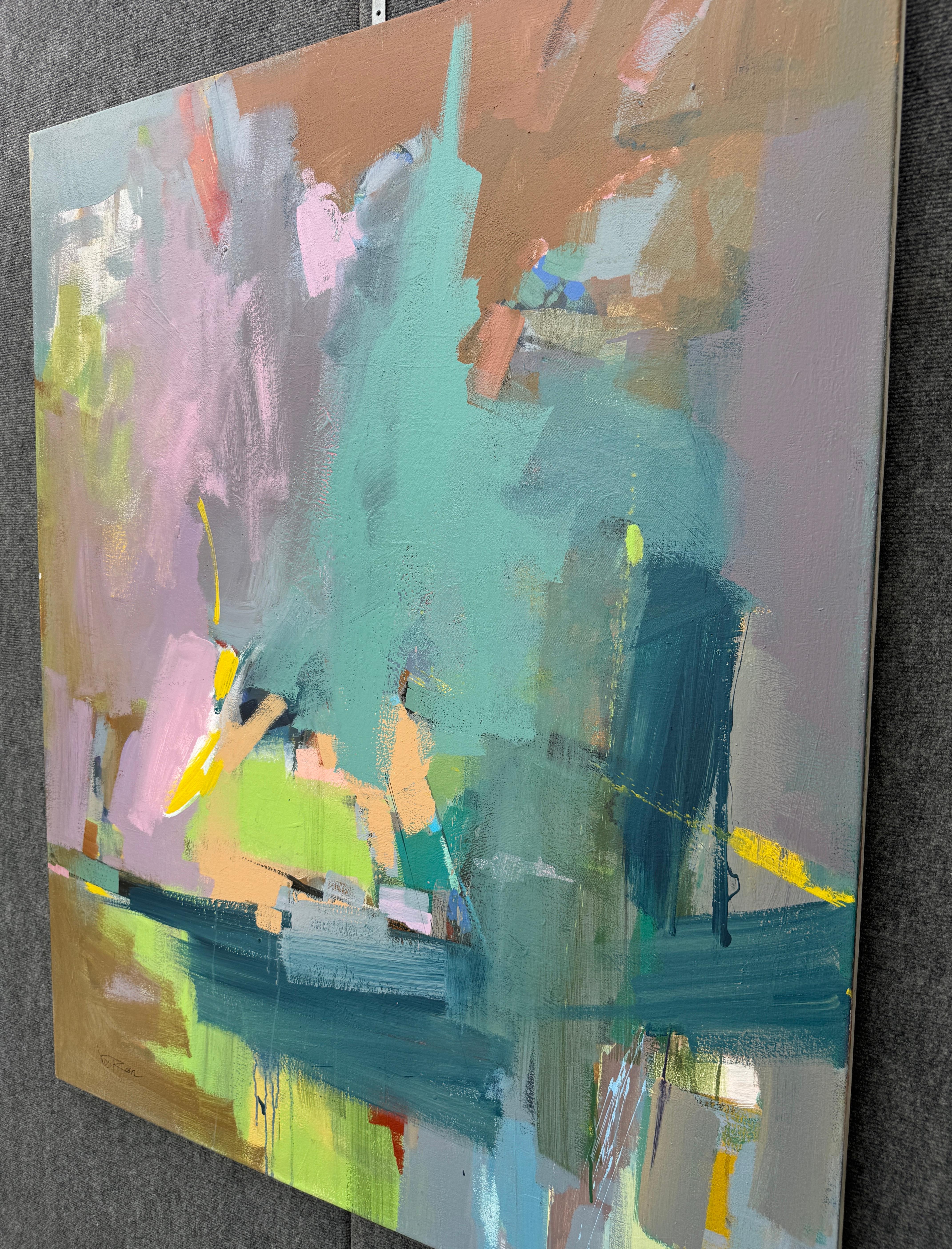 Memories of the Season, Abstract Original Painting on Canvas, Ready to Hang For Sale 1