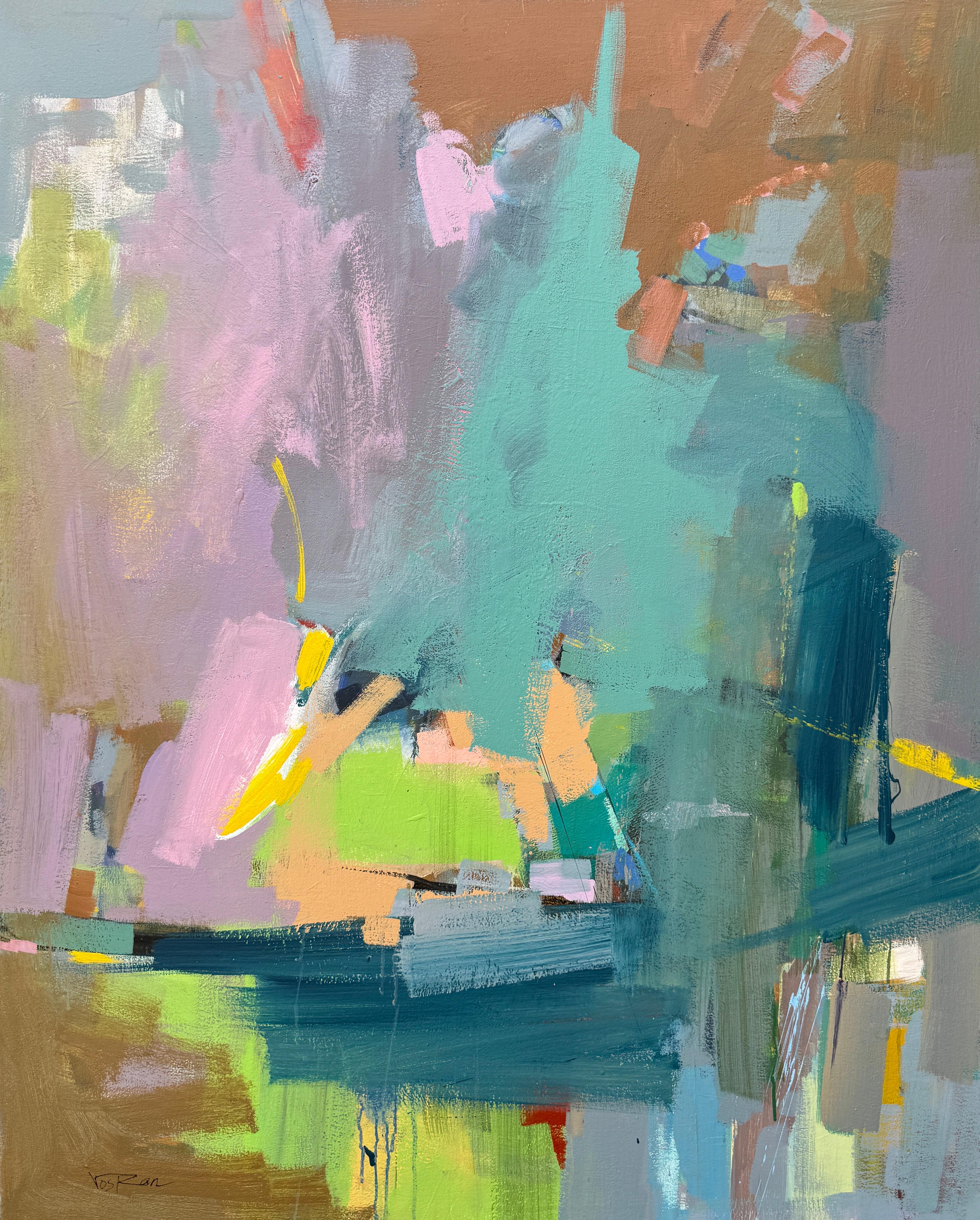 Voskan Galstian Abstract Painting - Memories of the Season, Abstract Original Painting on Canvas, Ready to Hang