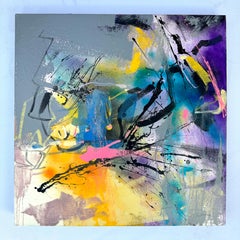 Mirage, art abstrait, peinture originale contemporaine, prête à être accrochée