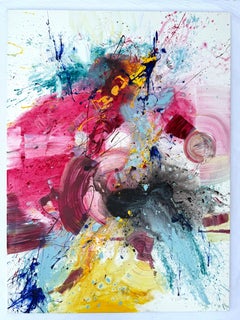 Morning Sun, Abstract Art, Large Size Original Painting, Ready to Hang