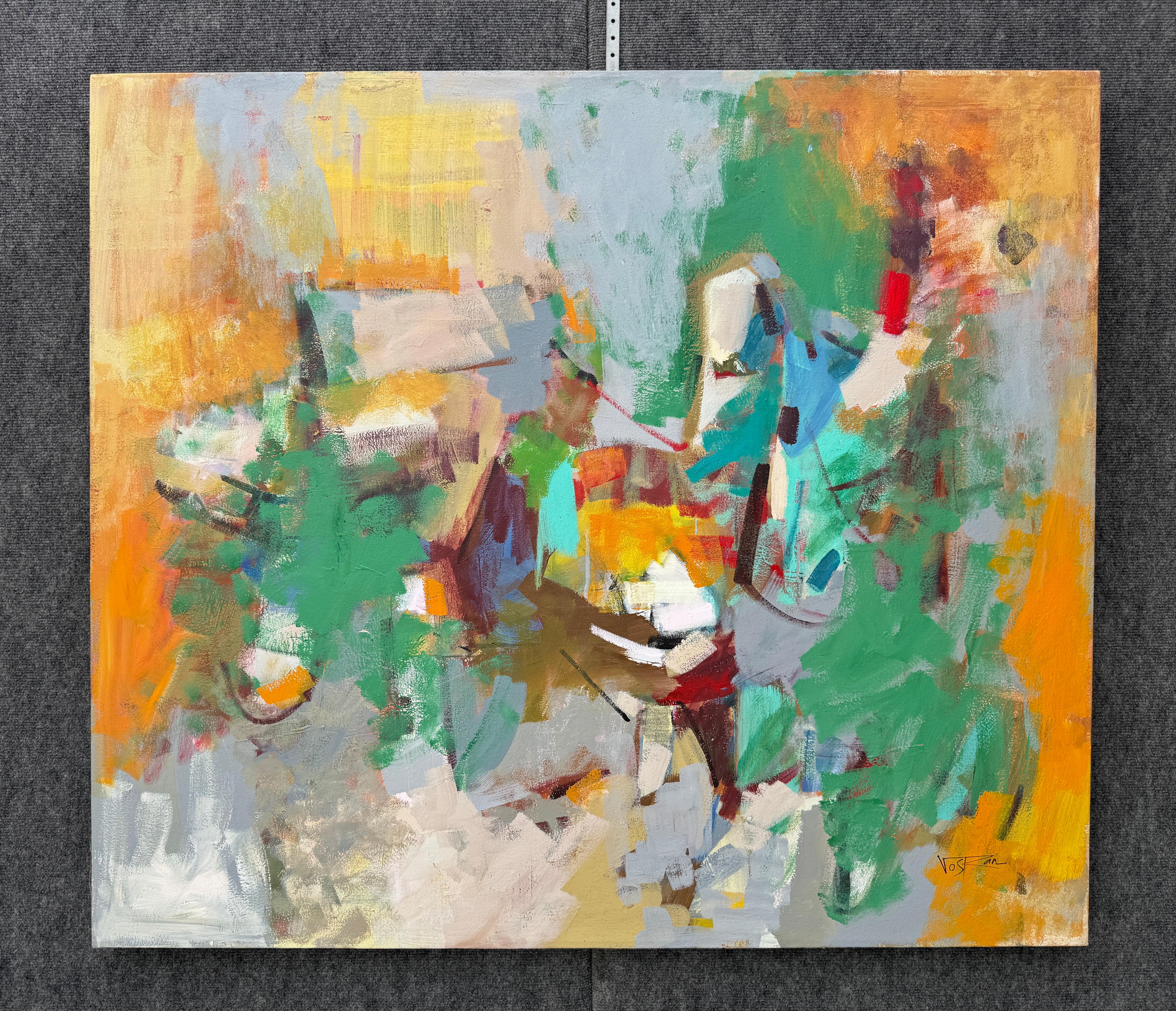 Artist: Voskan Galstian 
Work: Original Painting, Handmade Artwork, One of a Kind 
Medium: Acrylic on Canvas
Year: 2024
Style: Abstract Art, 
Title: Moving Apart
Size: 40.5