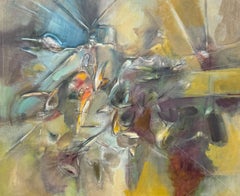 Sobre flujo, Arte abstracto, Pintura original moderna sobre lienzo, Lista para colgar
