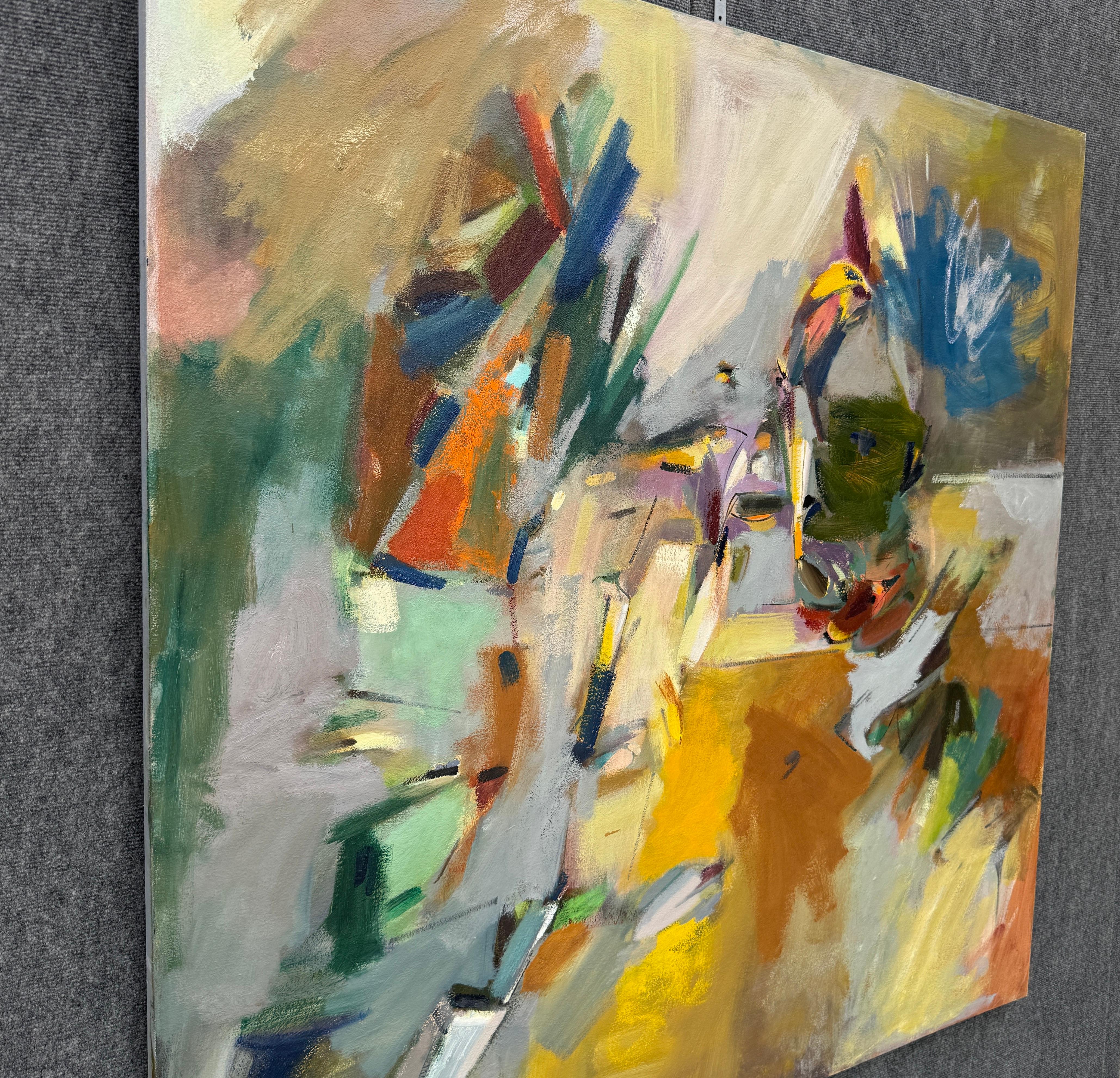 Sentiero della Trasformazione 3, Quadro originale astratto su tela, pronto da appendere - Painting Impressionismo di Voskan Galstian