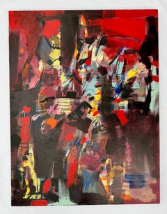 Ritmo Perfecto, Arte Abstracto, Pintura Original, Lista para Colgar