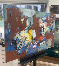 Progression 2, Abstrakte moderne Kunst der Gegenwart, Originalgemälde, hängefertig