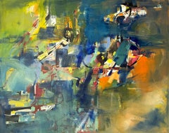 Quiet Land, Art abstrait, peinture originale, prête à être accrochée