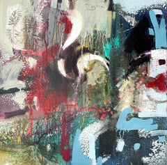 Resplandor tranquilo 2, Pintura original abstracta, lista para colgar