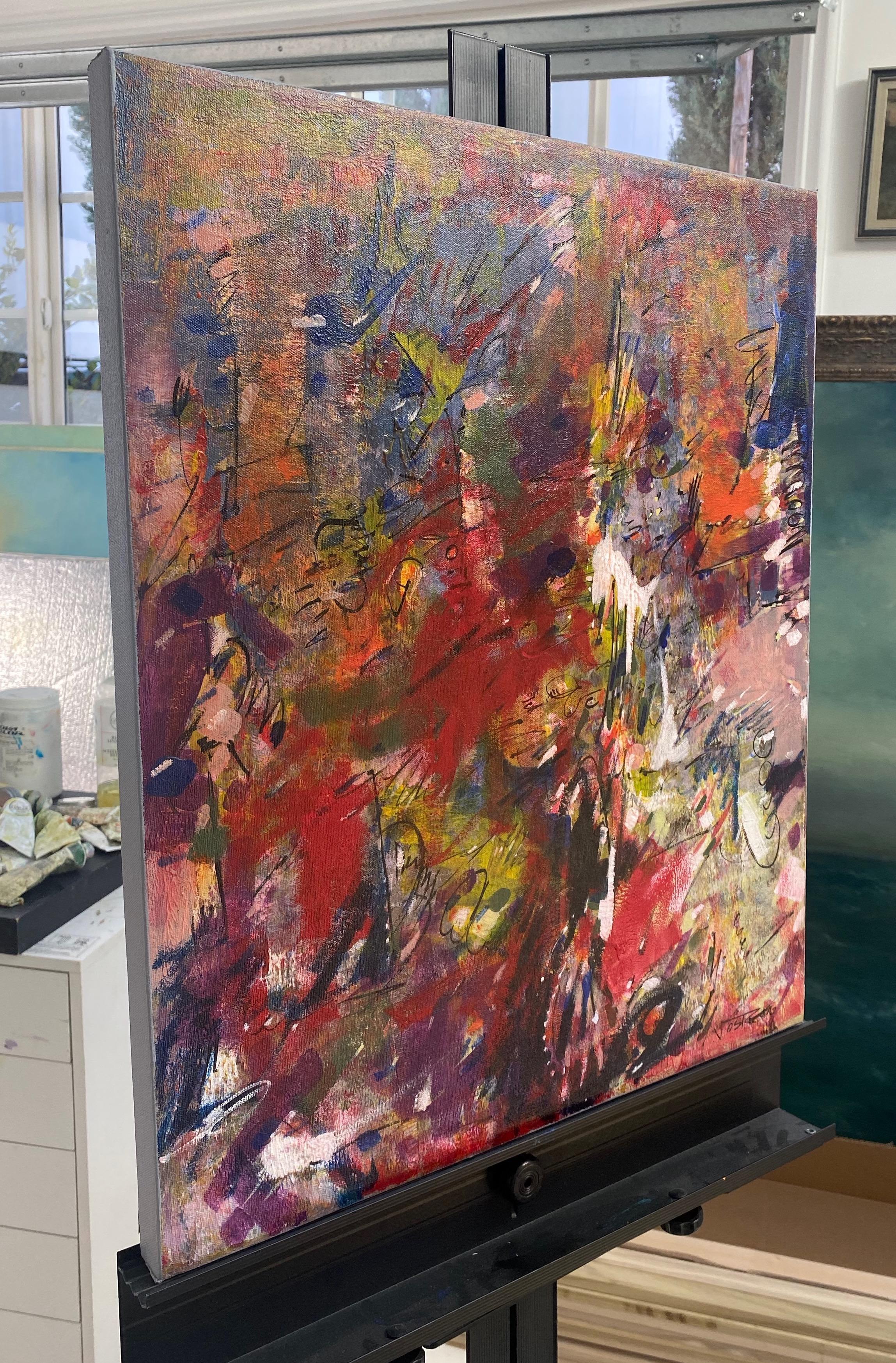 Artist: Voskan Galstian 
Work: Original Acrylic Painting, Handmade Artwork, One of a Kind 
Medium: Acrylic on Canvas 
Year: 2022
Style: Abstract Art, 
Subject: Red Freedom,
Size: 24