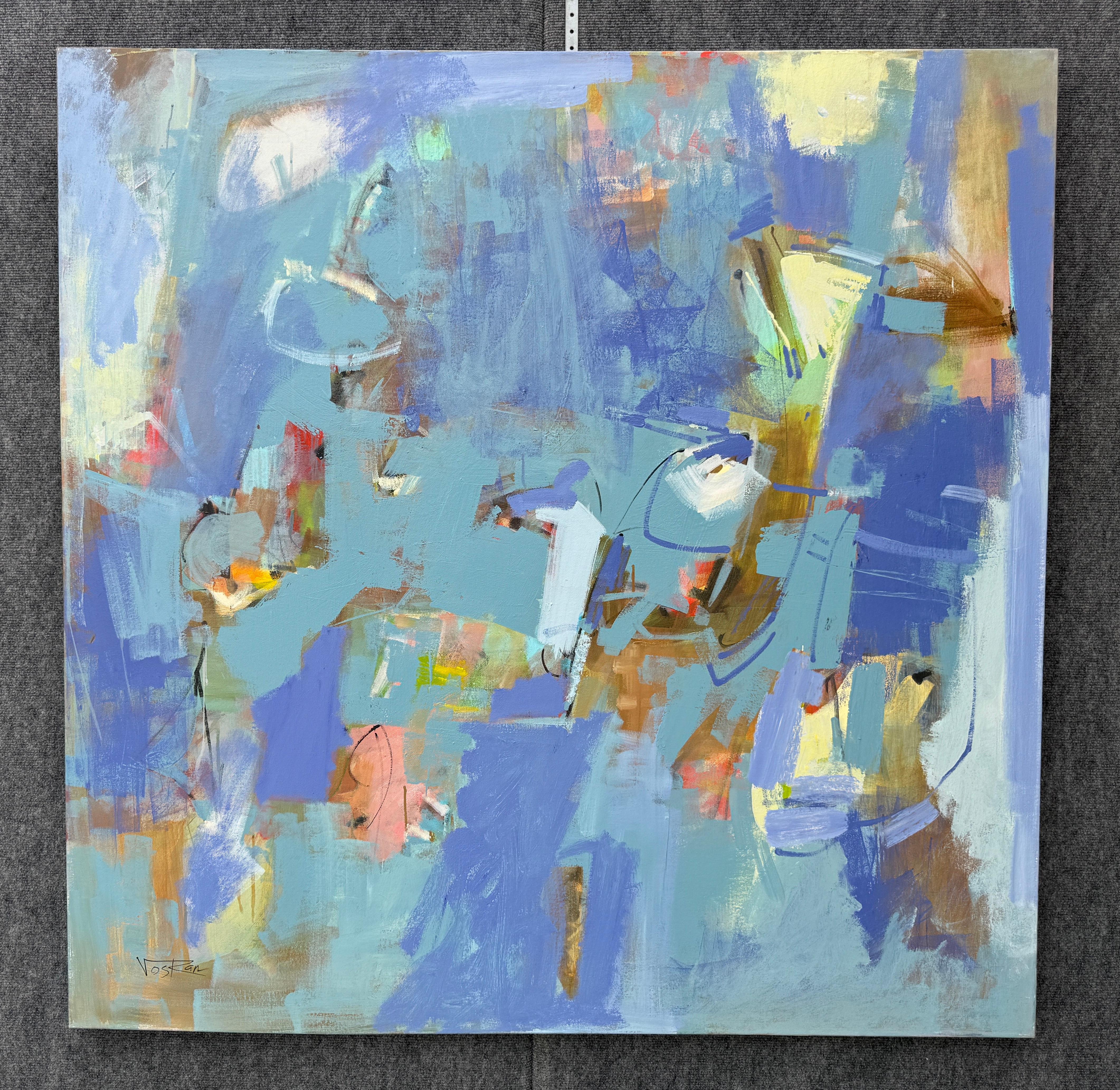 Artist: Voskan Galstian 
Work: Original Painting, Handmade Artwork, One of a Kind 
Medium: Acrylic on Canvas
Year: 2024
Style: Abstract Art, 
Title: Sky Edge,
Size: 48