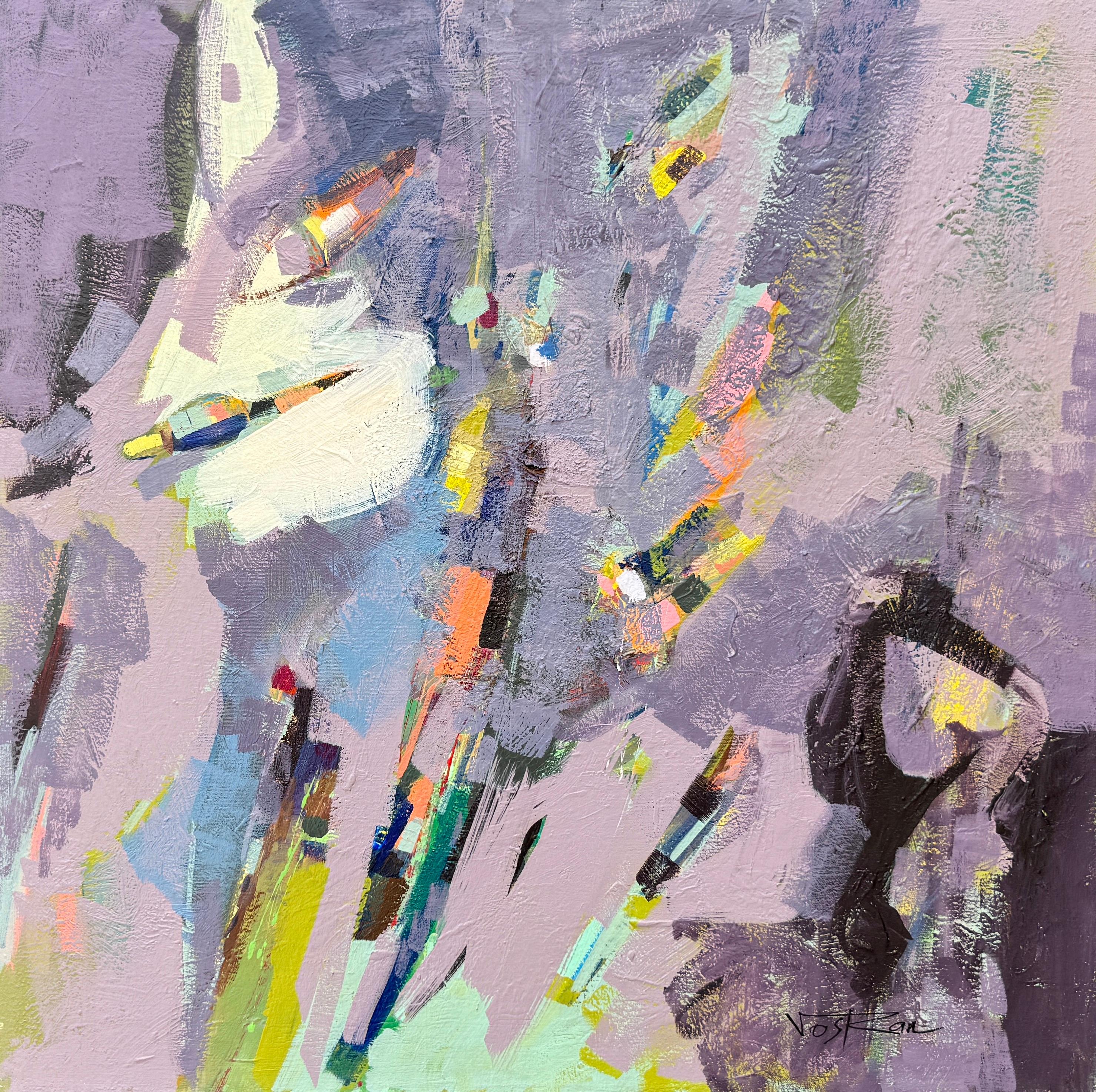 Abstract Painting de Voskan Galstian - Vela solar 2, Abstracto, Arte moderno, Pintura original sobre lienzo, Lista para colgar