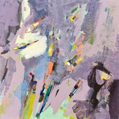 Vela solar 2, Abstracto, Arte moderno, Pintura original sobre lienzo, Lista para colgar