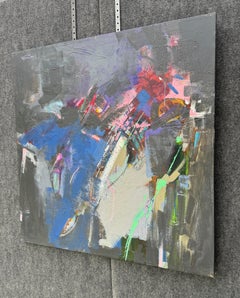 Solar Sail, Abstract Modern art, Original Painting on Canvas, Ready to Hang