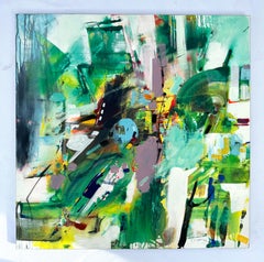 Summer Season, Abstract Art Large Original Painting, Ready to Hang