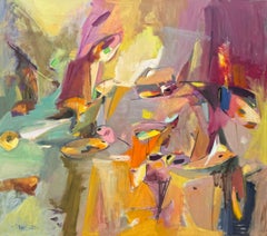 Transición a la vida 2, Pintura original abstracta sobre lienzo, lista para colgar