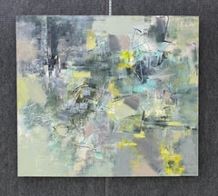 Trying to Rain, Abstract Original Painting on Canvas, Ready to Hang