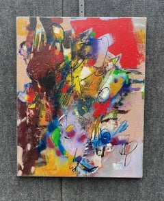 Unsolved Mysteries, Abstract Art, Original Acrylic Painting, Ready to Hang
