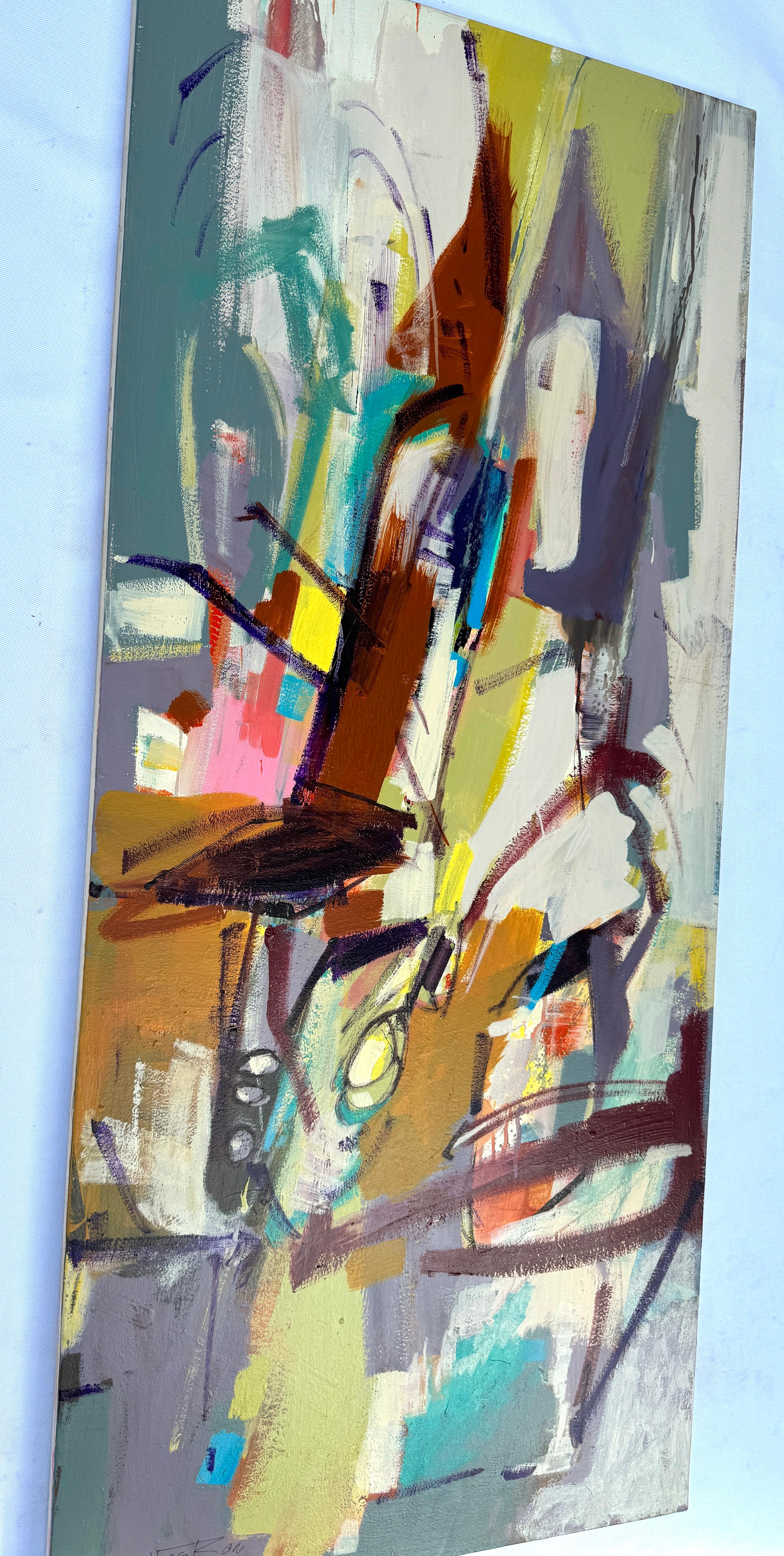 Vertical Horizon, Abstract Original Painting, Ready to Hang For Sale 2