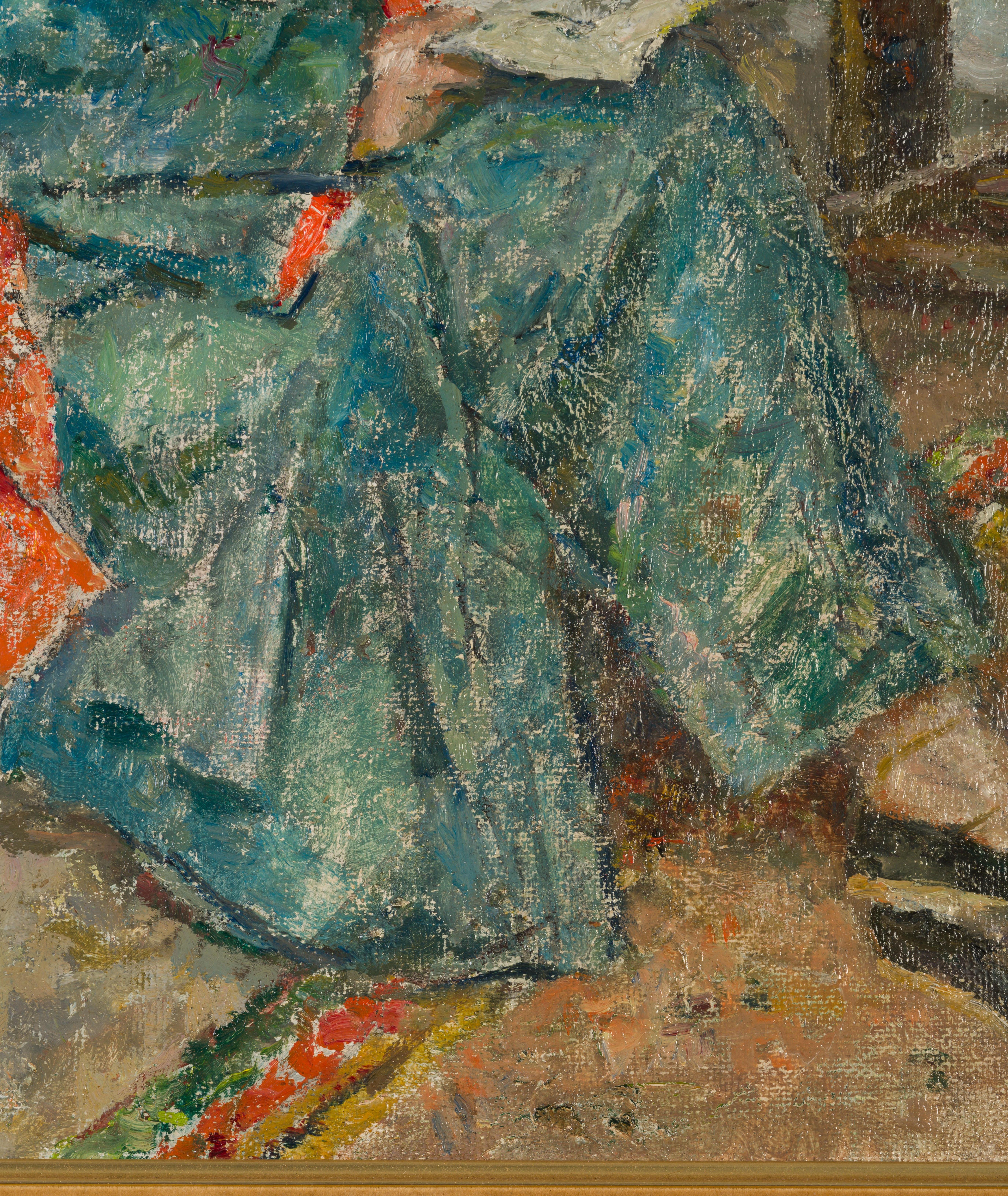 Porträt von Margaret Betts, Bletchley Park (Braun), Portrait Painting, von Voss