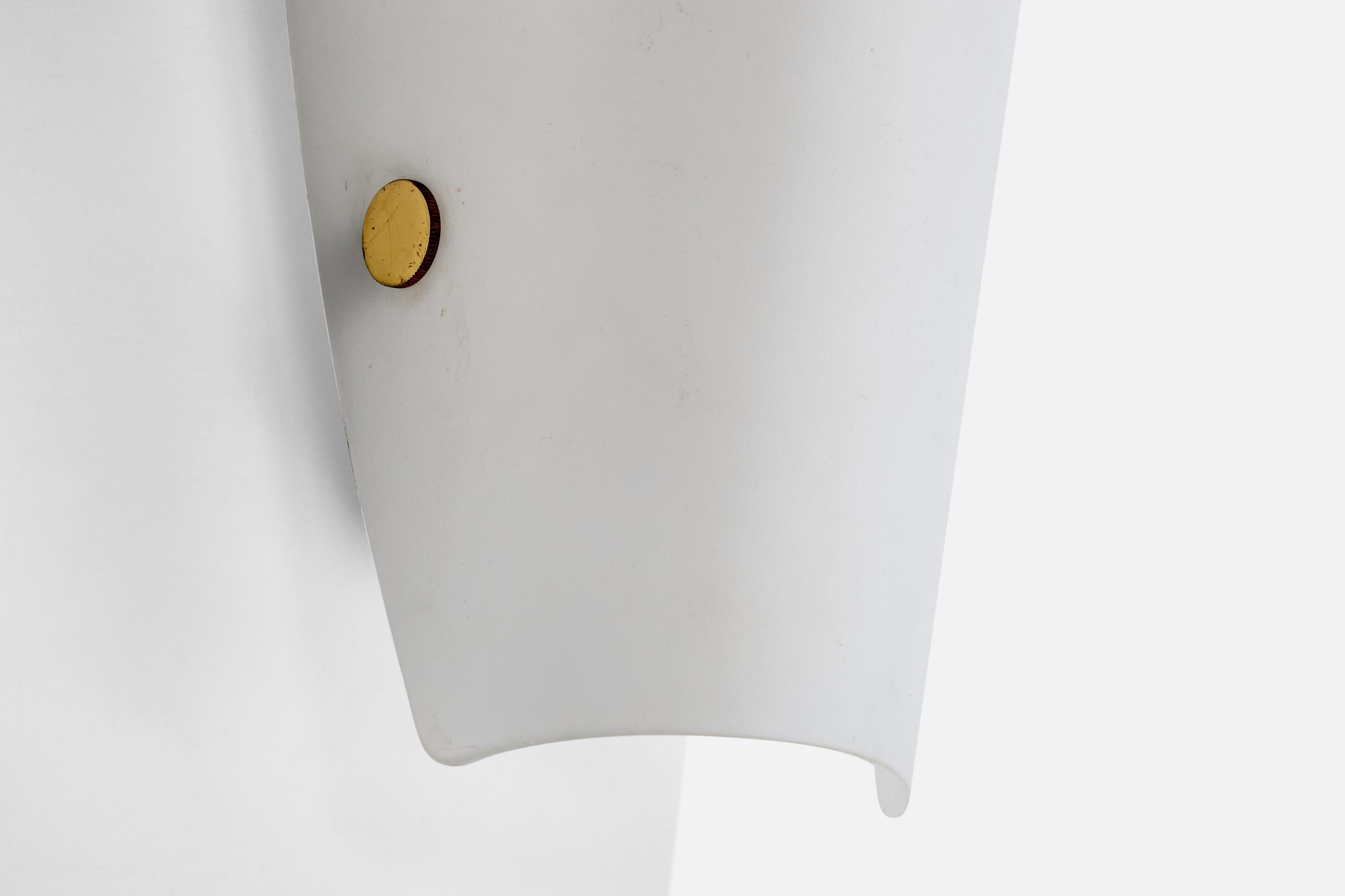 Vossloh-Schwabe, Wall Lights, verre, laiton, Allemagne, années 1990 en vente 3