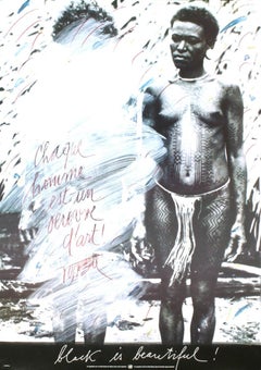 Wolf Vostell Black is Beautiful from Amnesty International 1982