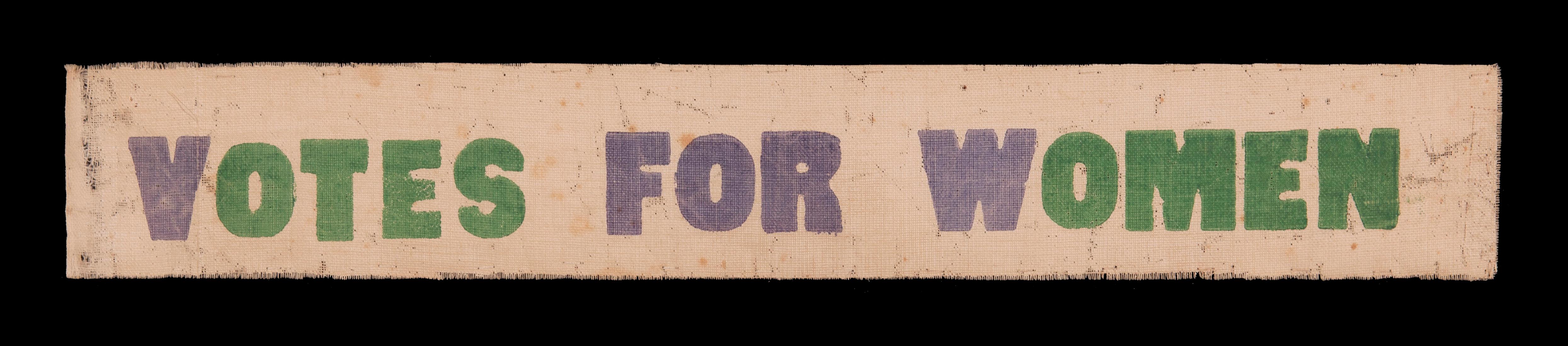 American Votes for Woman Parade Textile, Made in Hardford, CT, circa 1910-1915 For Sale