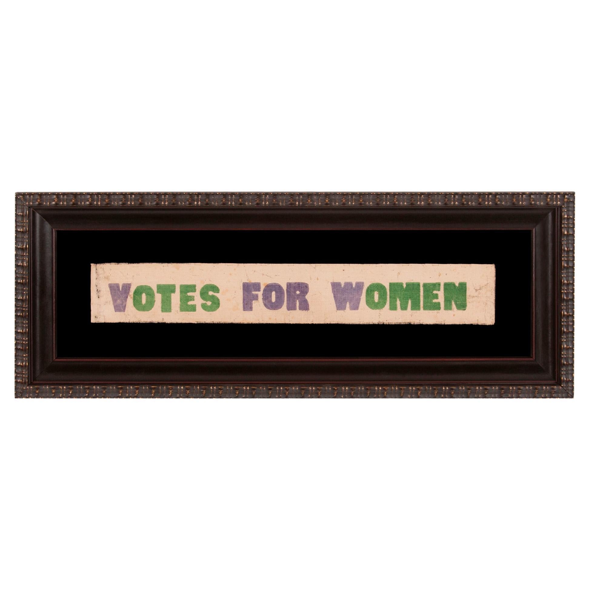 Votes for Woman Parade Textile, Made in Hardford, CT, circa 1910-1915