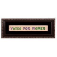 Antique Votes for Woman Parade Textile, Made in Hardford, CT, circa 1910-1915