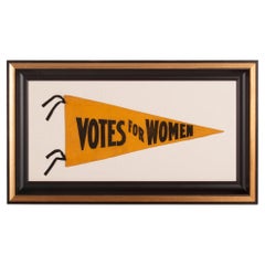 Antique "Votes for Women: Suffrage Pennant ca 1912-1920