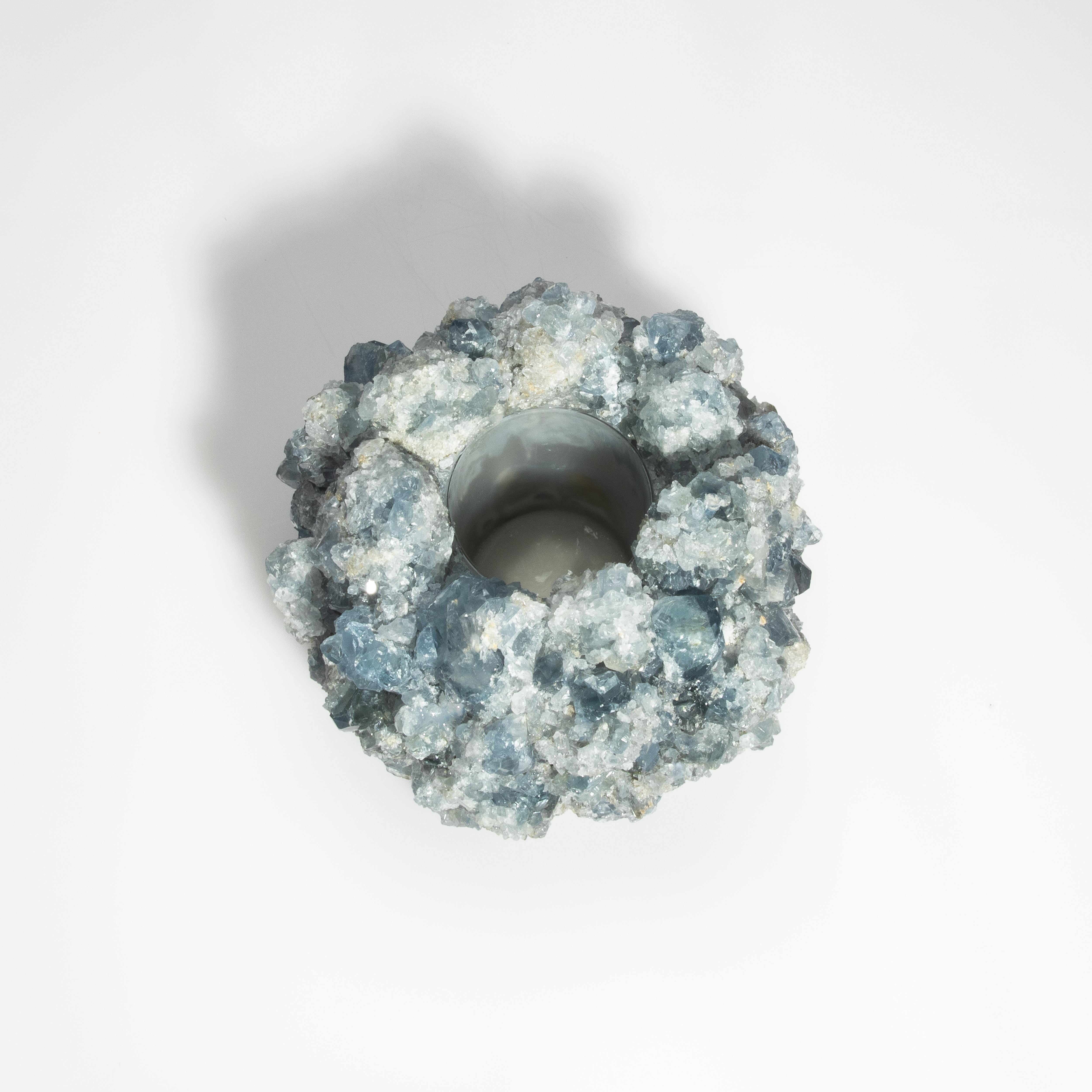 Fait main Porte-votif Celestite Large en vente