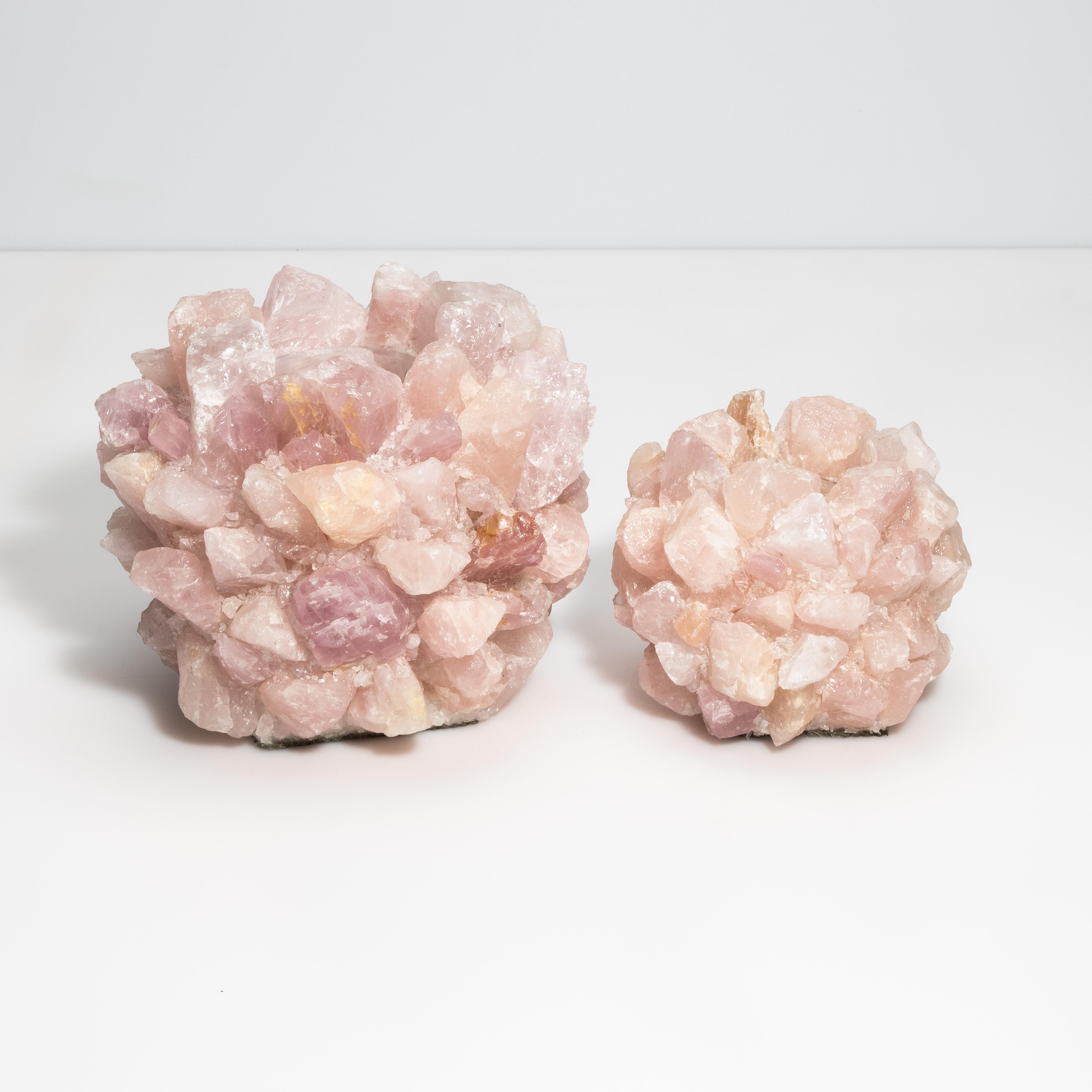 XXIe siècle et contemporain Porte-votif en quartz rose grand format en vente