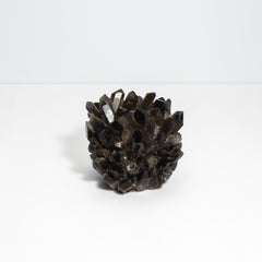 Votive Holder in Smoky Quartz Large